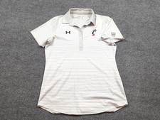 Cincinnati Bearcats Shirt Womens Medium Gray Under Armour Polo Short Sleeve