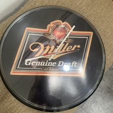 Miller Genuine Draft Wall Clock 1990. Made in USA