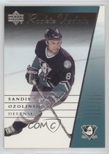 2002-03 Upper Deck Rookie Update Sandis Ozolinsh #4 7l6
