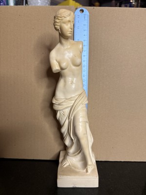 Classic Goddess! Venus de Milo Sculpture - signed A. Santini, Italy  11.25'' Tall