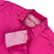 Robert Graham Men's Cotton Stretch Flip Cuff Button Shirt Hot Pink   Large