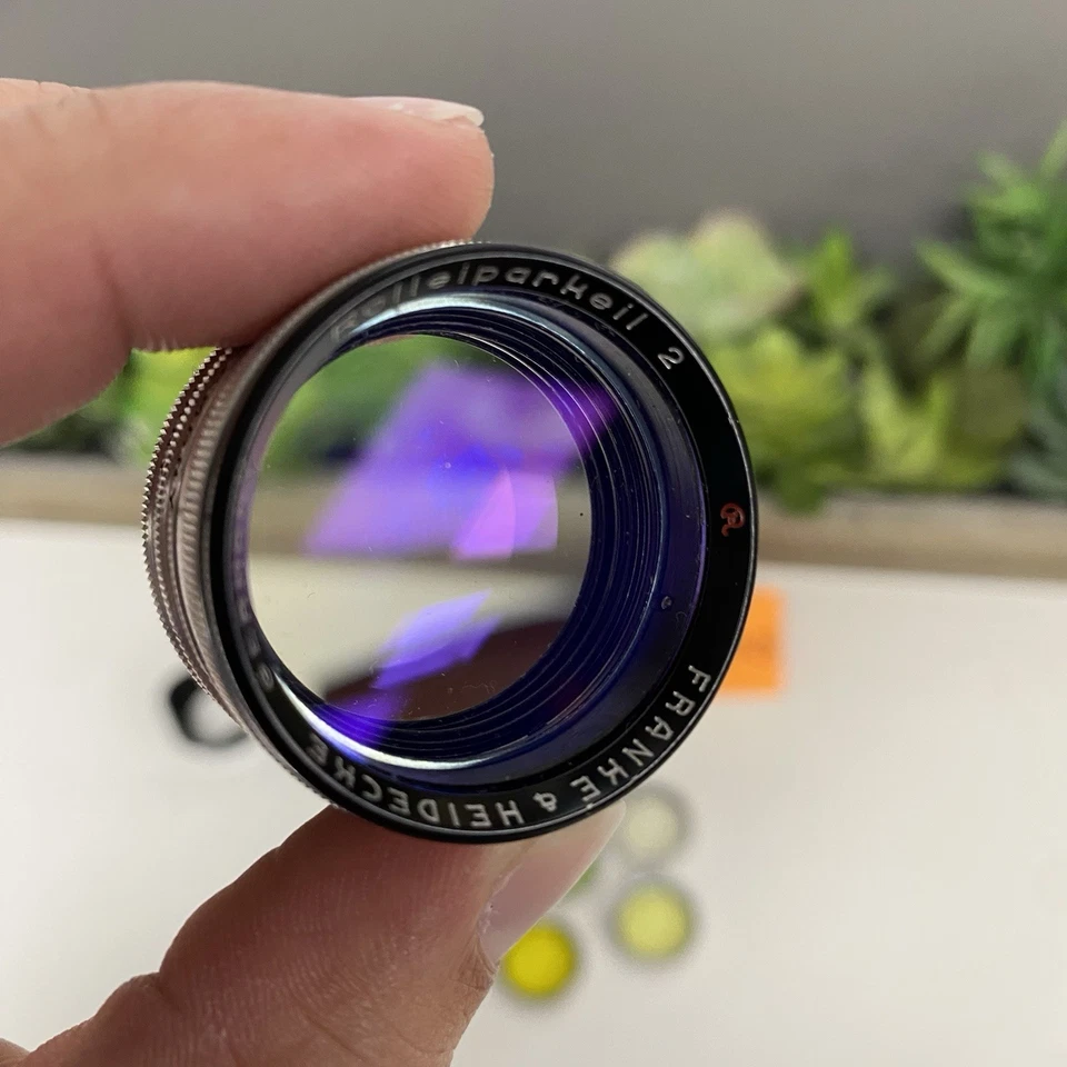 Vintage Rollei Rolleinar Bay 1 Set–Leather Case,Hood,Close-Up Lenses & Filters - Image 4 of 4