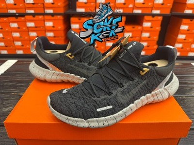 Men s Nike Free Run 5.0 Black Dark Smoke Grey casual walking shoe CZ1884-006