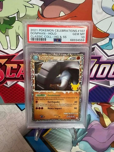 PSA 10 Donphan 107/123 - Celebrations Classic Collection - Pokemon - SHIPS FAST