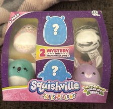 Squishmallows Squishville Wildlife Squad 6 Pack Mystery Pack New Sealed Package