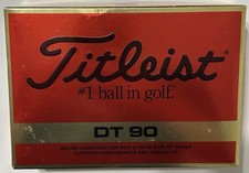 NEW 12 Titleist DT-90 Wound Golf Ball One Dozen New In Box Ethyl Company Logo