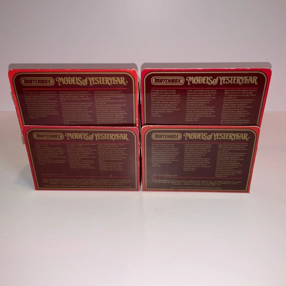 Lote de 4 modelos Matchbox de antaño 1984 vintage Y22;Y25;Y7 Foto 2 de 4