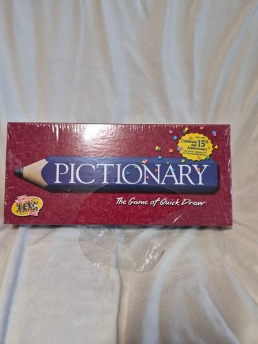 Sealed Vintage Pictionary 15th Anniversary Quick Draw Board Game Hasbro 2000 New