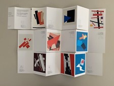 SUPREMATISMO, SET OF 9 POSTCARDS,MALEVIC,POPOVA MEGA RARE AUTHENTIC 1989