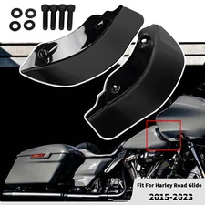L&R Fairing Air Deflectors Windshield Side Cover For Harley Road Glide 15-23