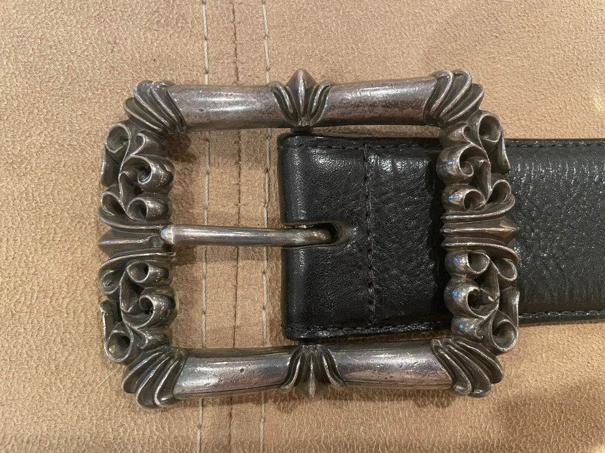 Authentic Chrome Hearts Classic/Scroll Buckle With Black 
