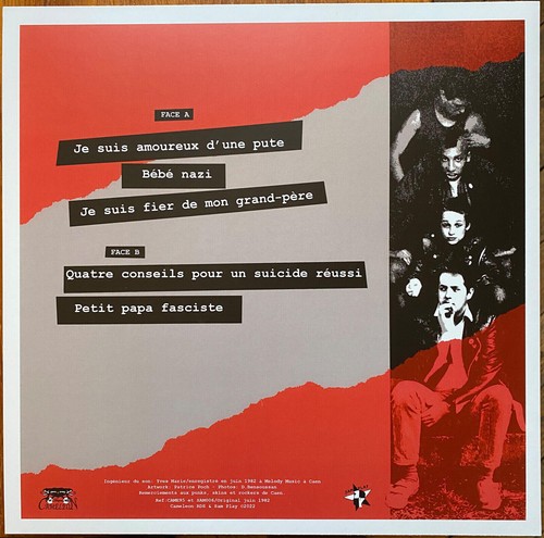 SPURTS Bébé Nazi Petit papa fasciste 1982 Maxi 45 Teen Punk Caen Cameleon - Picture 2 of 5