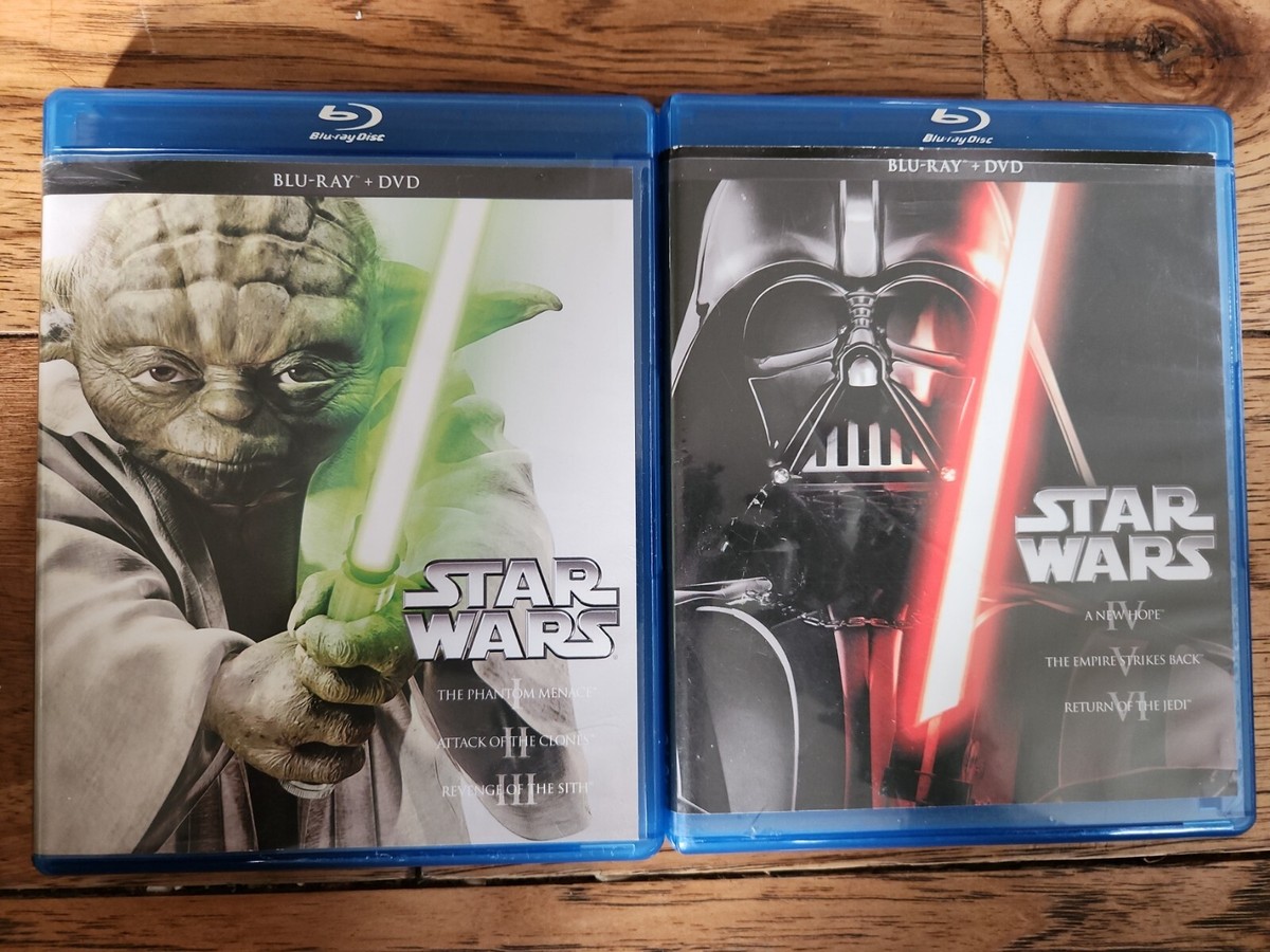 STARWARS TRILOGY /EP-1 カップFG 6体✴︎未開封 Star Wars - Episodes 1-6 (Blu-ray + DVD, 12 Disc Set) VG