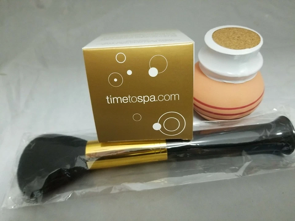 CALIFORNIA SUN GLOW TIME TO SPA Bronzing Powder .353oz /10g POT w/FREE BRUSH NOS - Image 2 of 4