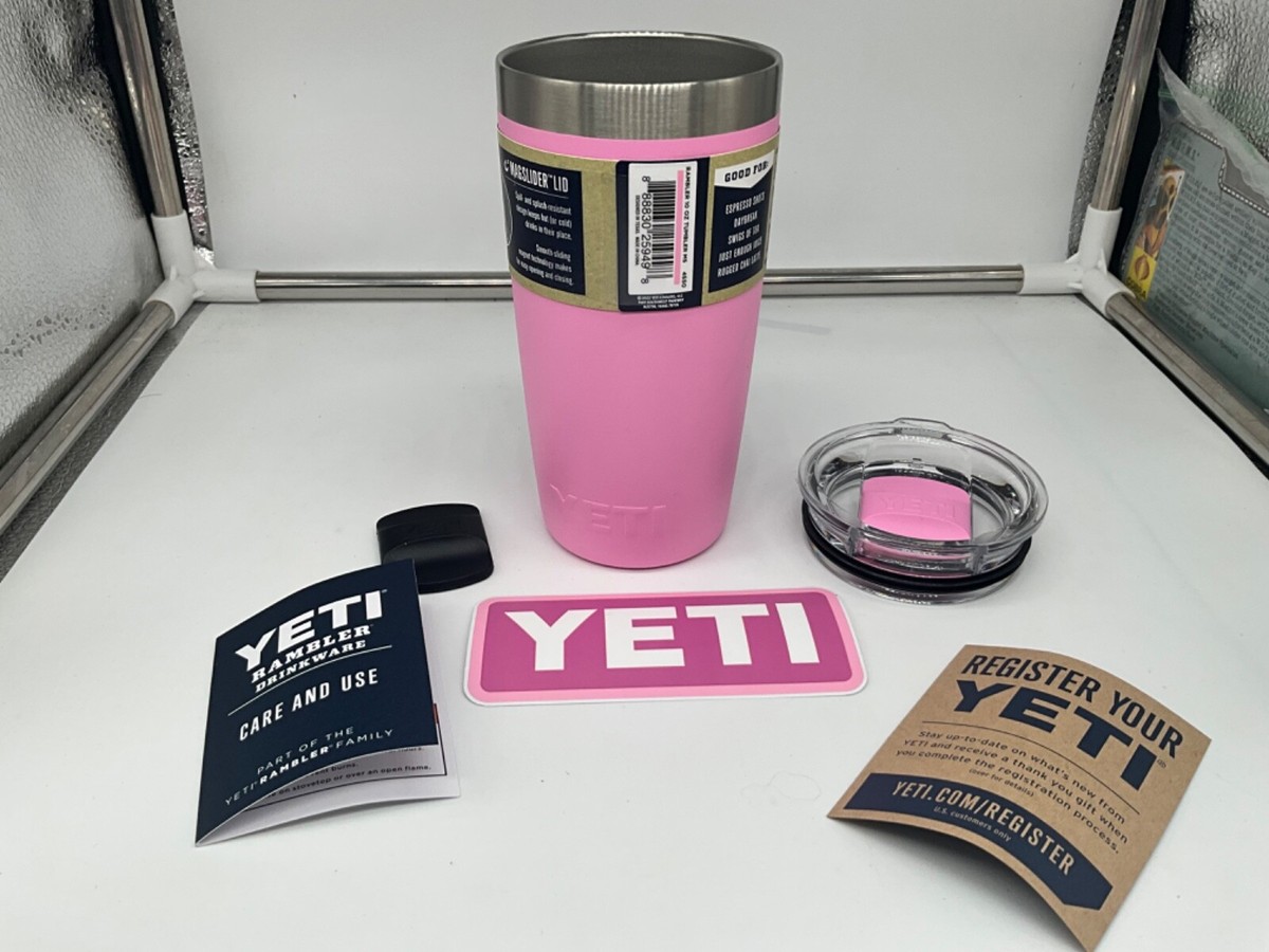 YETI 10oz Rambler Power Pink w/Pink Magslider New Unused | eBay