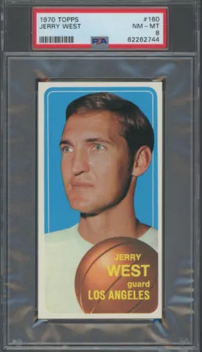 1970 Topps #160 Jerry West PSA 8
