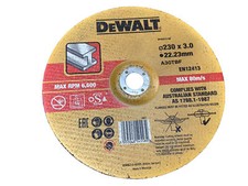 DeWalt Smerigliatrice Disco da Taglio Metallo 9" 230 X 3.0 x 22.23 DT43913-QZ XJ A30TBF INOX