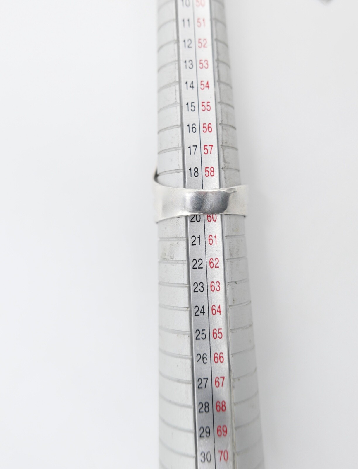 80s silver ring women statement ring size 60 silv… - image 5