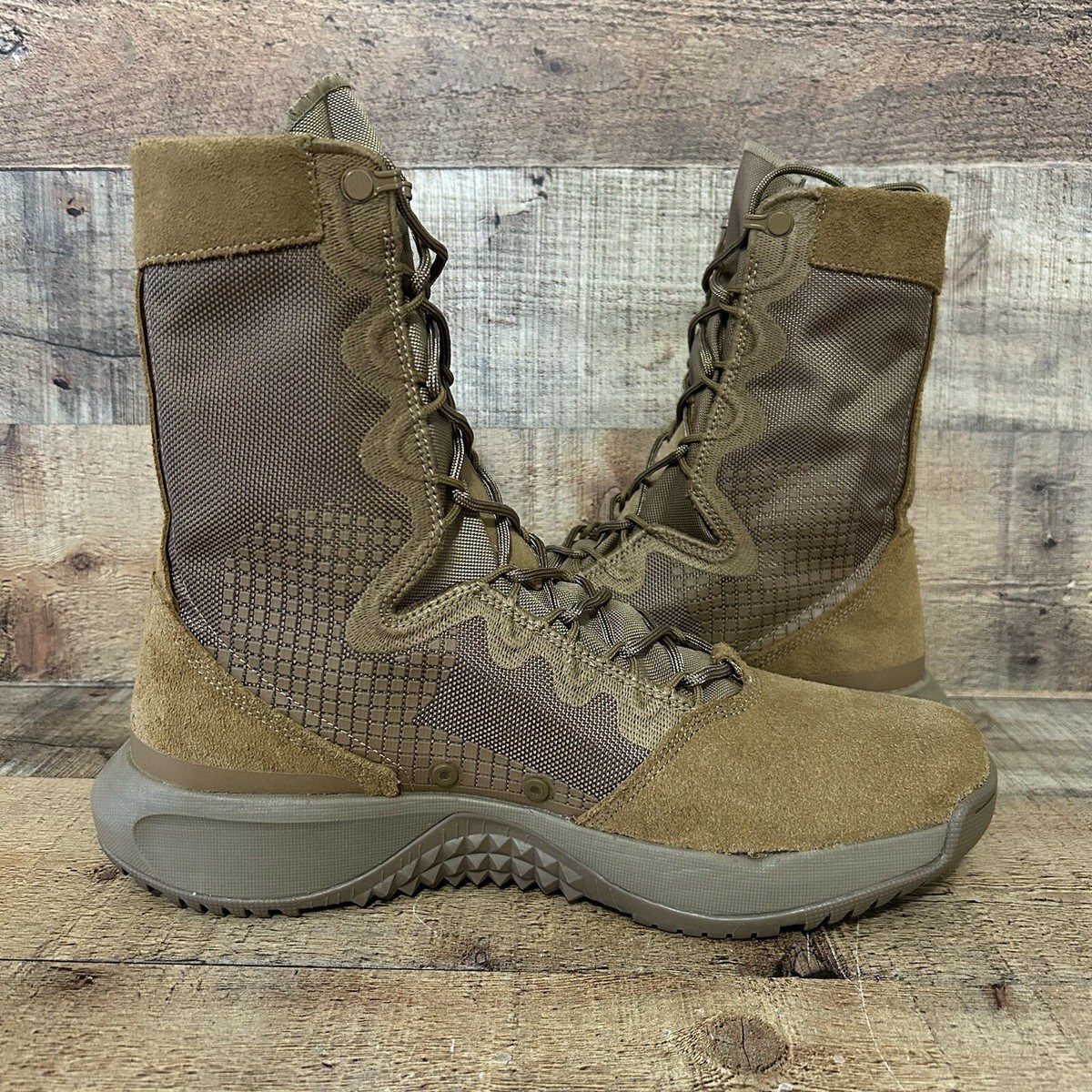 Nike Mens SFB B1 Coyote DD0007-900 Leather Military Tactical Boots - Size 14 Nike SFB B1 Coyote Brown Leather Military Boots DD0007-900  main image 3
