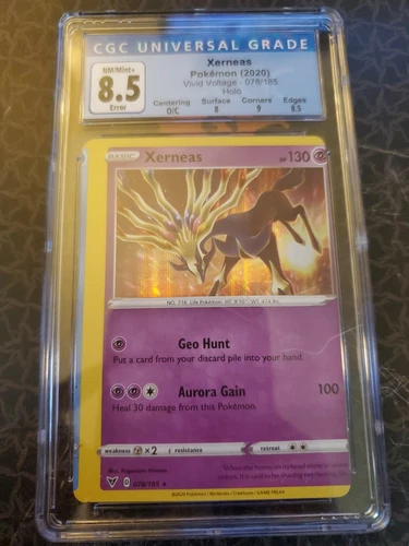 MISSPRINT CGC 8.5 MISSCUT XERNEAS 078/185
