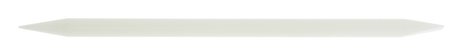 Bâton plastique à pompons blanc Horotec 26.257, Ø 6 x L140 mm à bouts pointu et biseauté