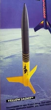 Estes #2008 Yellow Jacket Model Rocket Clone Kit Now with Vinyl Decals!