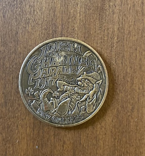 1977 Irish Channel Saint Patrick's Day Parade - Bronze Doubloon - New Orleans - Picture 3 of 4