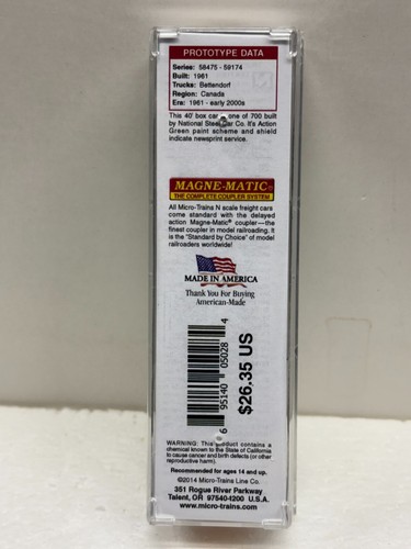 N Scale Micro Trains MTL 020 00 936 Canadian Pacific CP 58702 Box Car - Picture 4 of 4