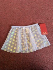 Bloch Purple Holographic Floral Sheer Print Pull On Skirt Ballet Dance