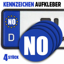NO EU-Diktatur European Union Kennzeichen-Vinyl-Aufkleber 4Stück für EU-Kreis