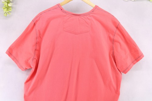 Robert Graham Men' V-Neck Short Sleeve T-Shirt 100% Cotton Orange Sz 2XL - Picture 4 of 7