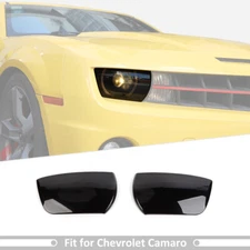 Front Headlight Lamp Lens Cover Trim Bezel For Chevy Camaro 2010-2015 Blackened