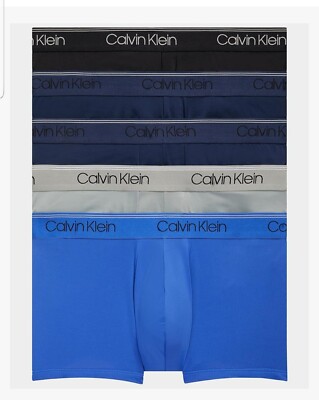 5 Pack Calvin Klein MicroFiber Stretch Low Rise Boxer Brief Trunks Size XL