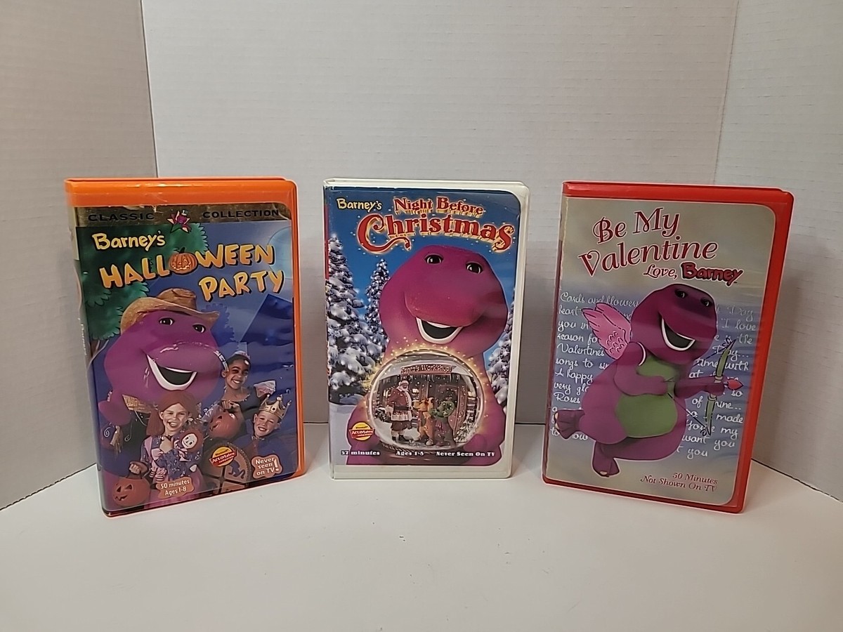 BARNEY Classic Collection VHS LOT: Christmas, Halloween