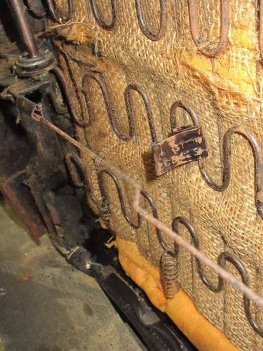 1966 Corvette Used Original Black Vinyl Survivor Seat Assemblies w/Tracks Pair - Bild 9 von 22