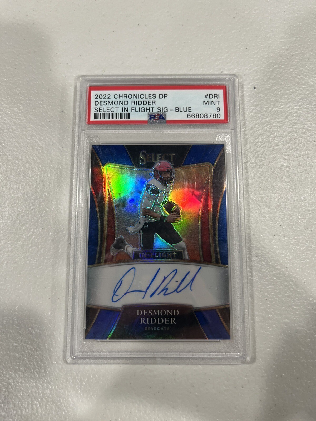 Desmond Ridder Panini Chronicles Draft Picks Select in Flight Signatures #INDRI Base