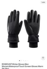 RIVMOUNT Winter Gloves Men Women,Waterproof Touch Screen Gloves Warm Ski Glov...