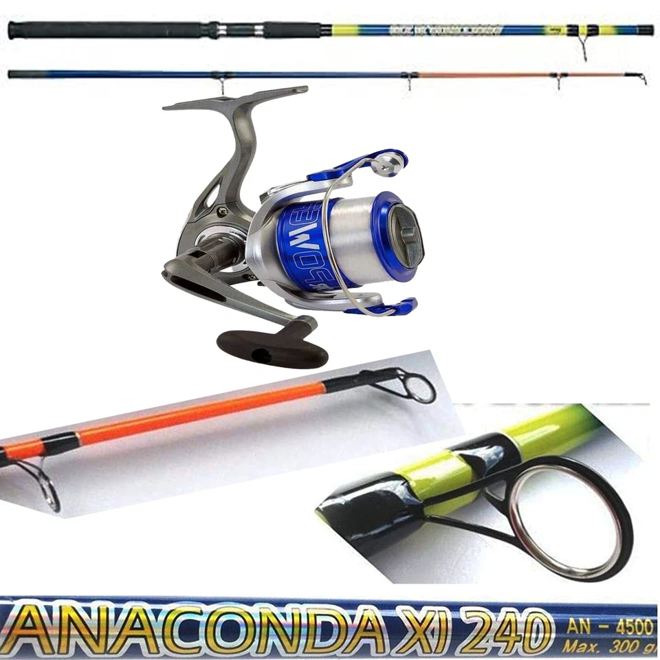 Canna Pesca Siluro Storione Bolentino Profondita Dentice Mare Mulinello Filo - Immagine 3 di 3