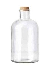 Living Decorative Clear Glass Bottle Vases With Cork Stoppers Vintage Wedding De
