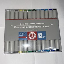 ARTISTS LOFT 691928 LEVEL 2 DUAL TIP SKETCH MARKERS ARTIST LEVEL 2 12 PIECE NEW