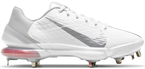 Nike Force Zoom Trout 7 Pro Metal Baseball Cleats White Sz  display picture 1