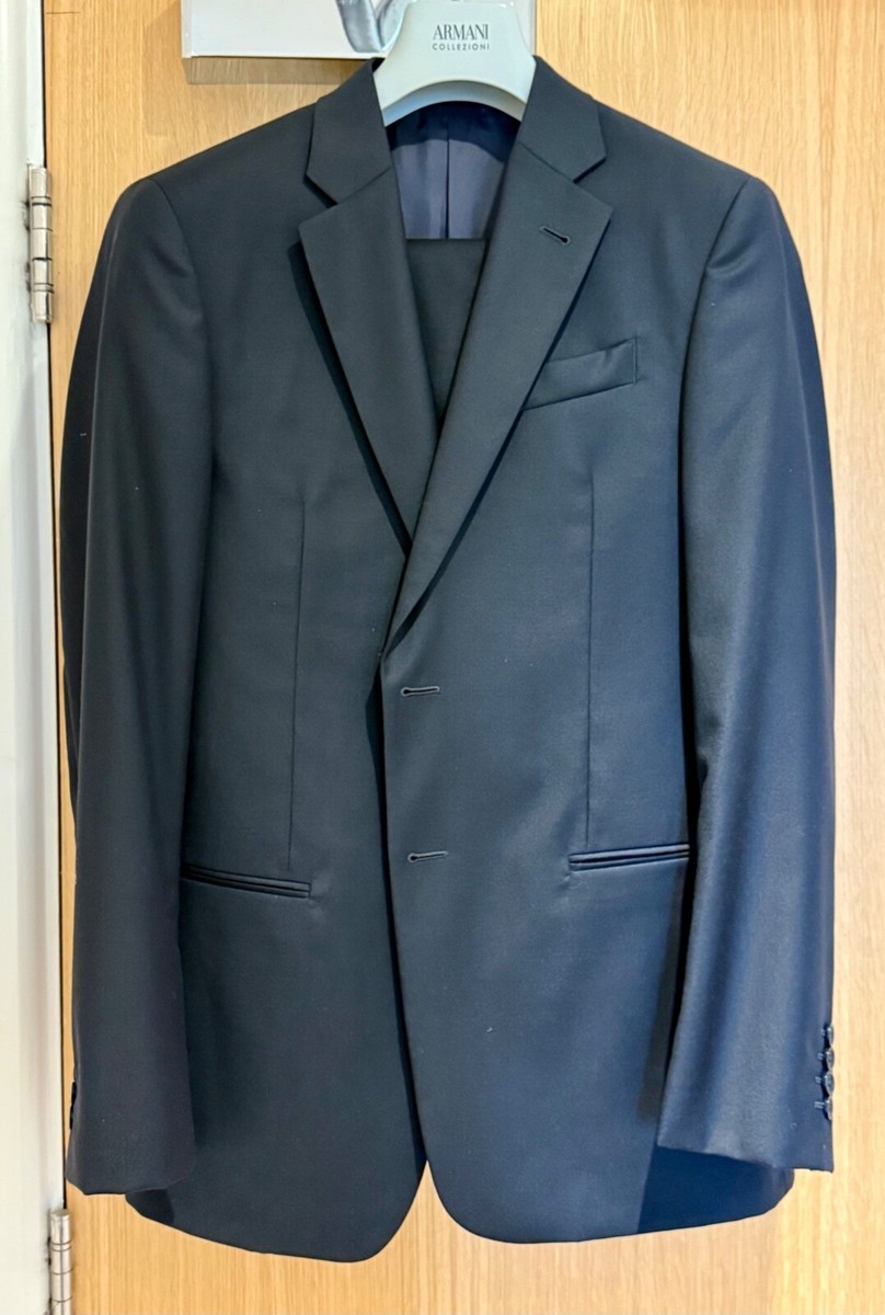 Giorgio Armani COLLEZIONI Navy Wool Suit 48 170/96/86B UK
