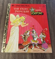 VINTAGE 1977 SUPERSTAR BARBIE The Fairy Princess A Little Golden Book Hardcover