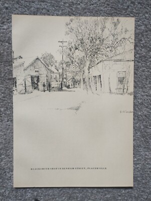 Benham Street, Placerville, Kalifornien - Antikdruck - 1939