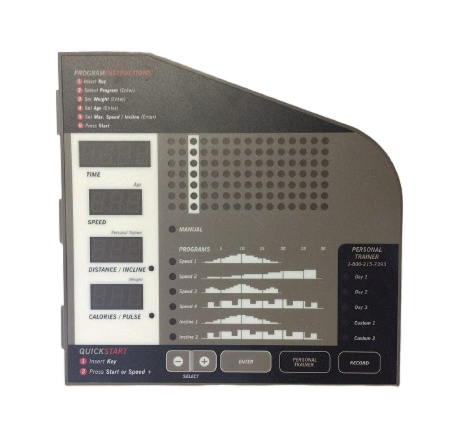 Health Rider S400 HRTL10981 Treadmill Display Console Panel MFR-H01630-C 151179
