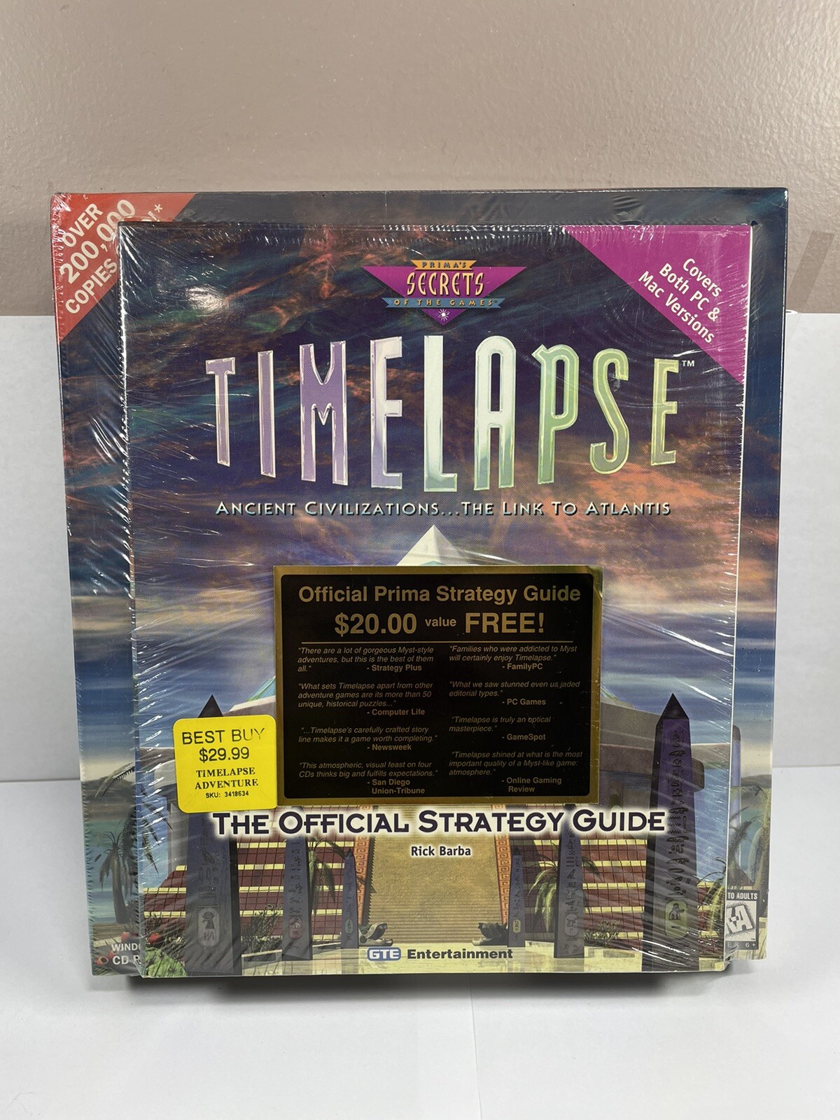 Timelapse Ancient Civilization Big Box PC Strategy Guide Bundle NEW SEALED!