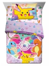 Pikachu "Tie-Dye" Kids Reversible Bed Set-W5299323972, W5999924522