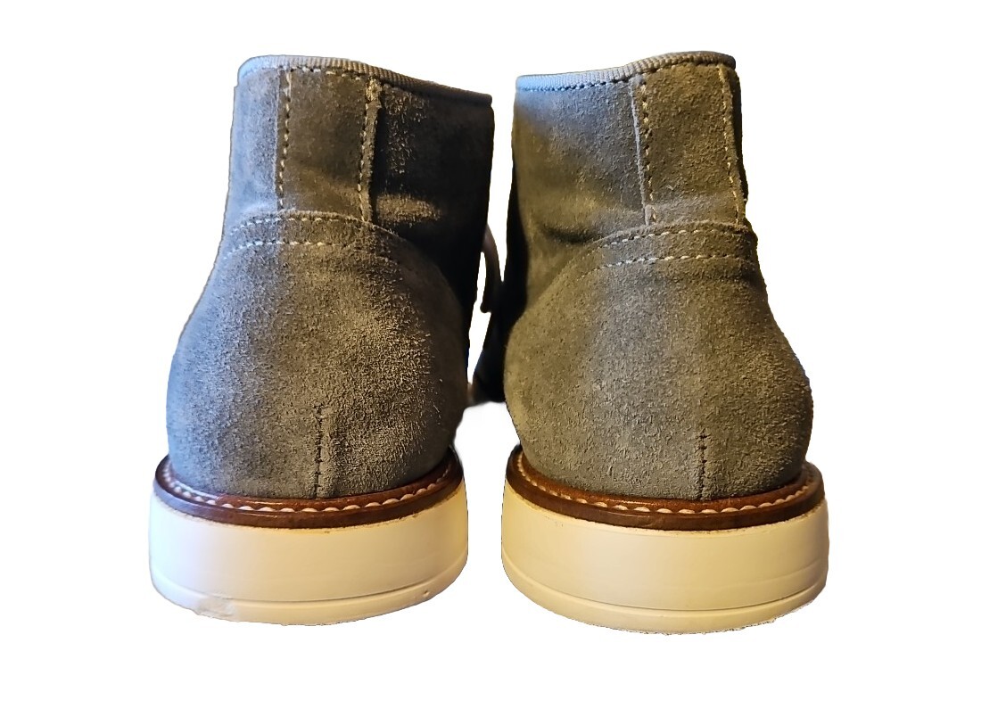 Wallin & Bros Gray Suede Chukka Boots Men display picture 2