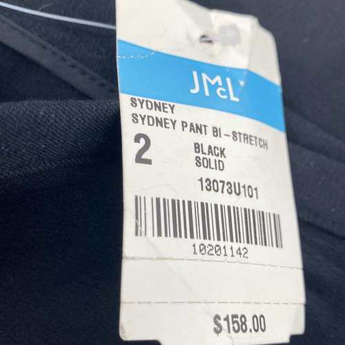 J. McLaughlin Women's Cotton Blend Sydney Bi-Stretch Ankle Pants Black Size 2 - Picture 10 of 13