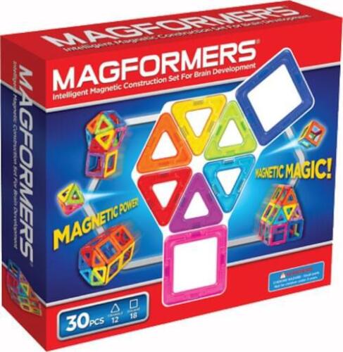 Magformers Rainbow 30 Piece Magnetic Construction Set - Afbeelding 1 van 1